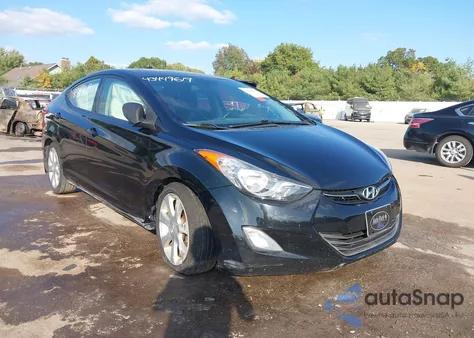 2013 Hyundai Elantra Limited из США, поврежденный, VIN 5NPDH4AE9DH277010